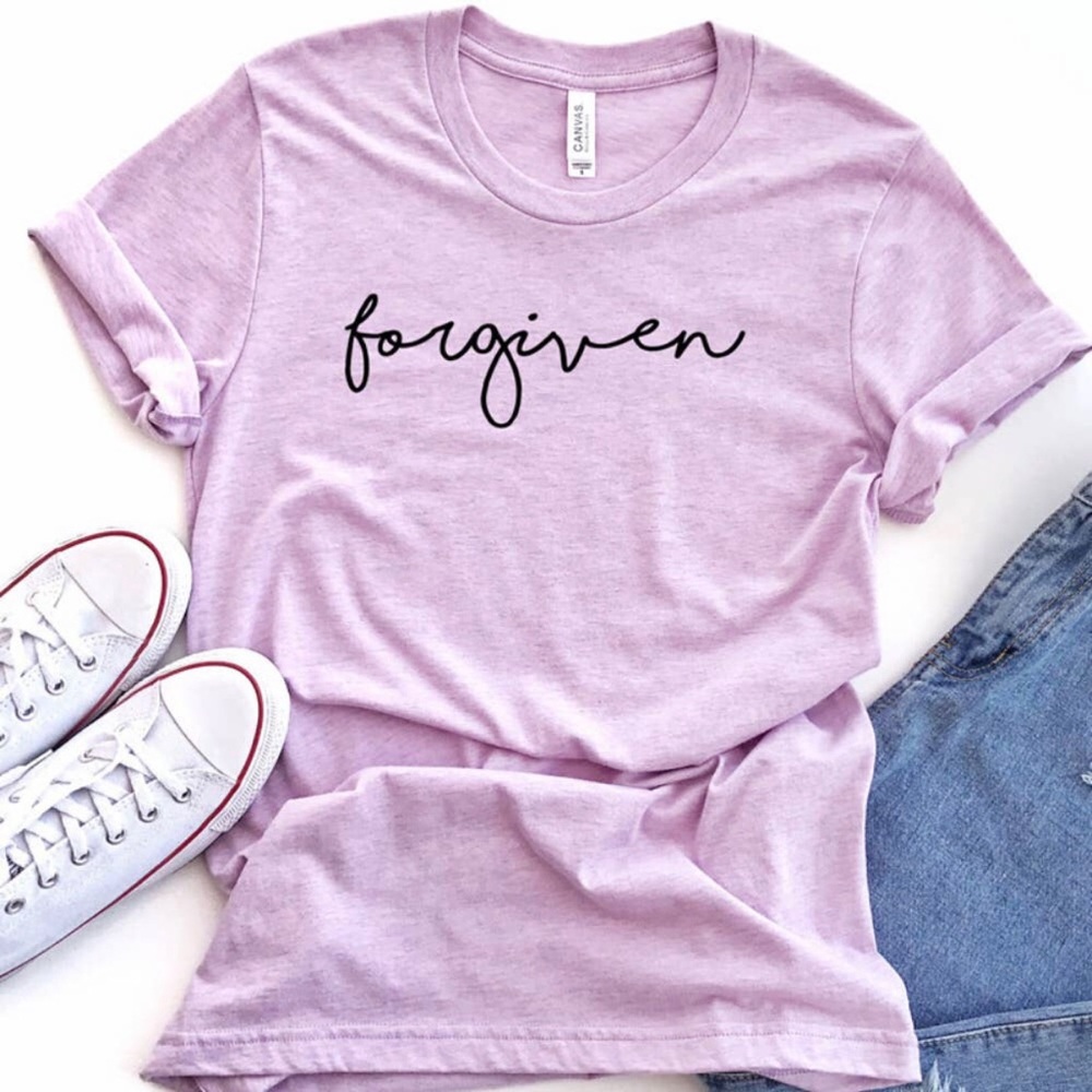 Forgiven Tee-Lilac